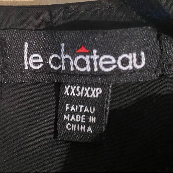 LE CHATEAU women’s black top xx-small - Picture 6 of 8
